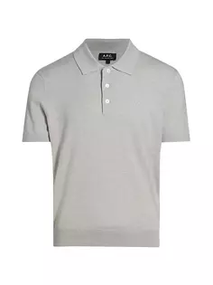 Рубашка-поло Грегори A.P.C., серый