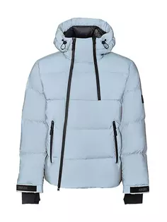 Светоотражающая пуховая лыжная куртка Kenji с капюшоном Mackage, цвет reflective