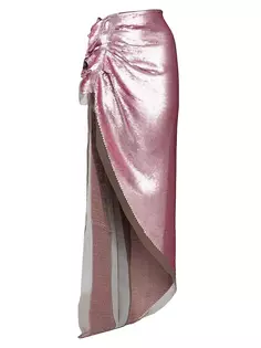 Шифоновая юбка Edfu с вышивкой пайетками Rick Owens, цвет dust pink