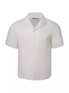 Рубашка-трансформер из льняной смеси Onia, белый