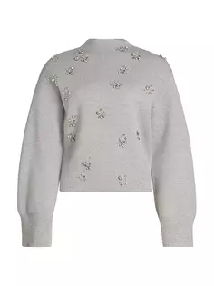 Украшенный свитер из мериносовой шерсти 3.1 Phillip Lim, серый