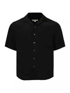 Шелковая походная рубашка Onia, черный