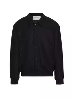 Университетская шерстяная куртка Frame, черный