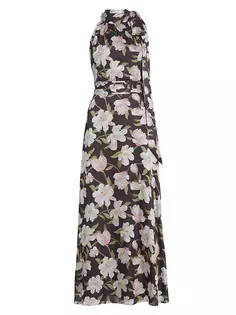 Платье макси Kayla с цветочным принтом Sachin &amp; Babi, цвет ebony garden