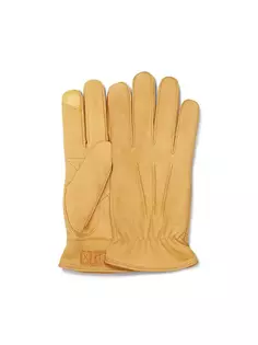 3-точечные кожаные замшевые перчатки Ugg, цвет chestnut