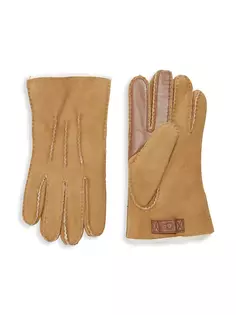 Мужские перчатки из контрастной овчины Touch Tech Ugg, цвет chestnut
