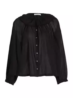 Хлопковая блузка Jana D Ô E N, черный