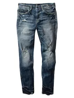 Эластичные джинсы скинни до колена с рваными краями Windsor Prps, индиго