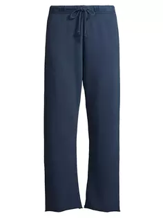 Винтажные брюки прямого кроя из френч терри Nic+Zoe, цвет washed indigo