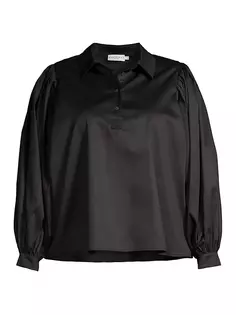 Рубашка Lois Popover больших размеров Harshman, Plus Size, черный
