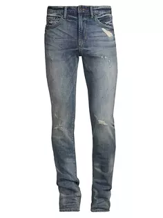 Эластичные джинсы скинни до колена с рваными краями Windsor Prps, цвет light indigo