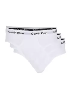 Три пары хлопковых эластичных трусов Calvin Klein, белый