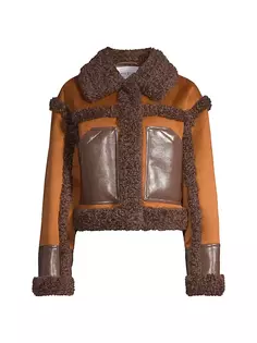 Куртка Edith из искусственной кожи Stand Studio, цвет tan ebony brown