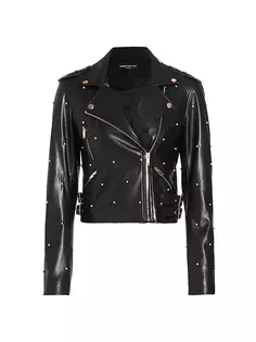 Мото куртка Audrina Pearl с жемчугом Generation Love, черный