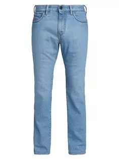 Узкие эластичные джинсы с пятью карманами Loro Piana, цвет japanese light blue