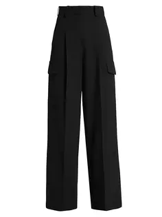 Прямые брюки из крепа Fara Ba&amp;Sh, цвет noir Ba&Sh