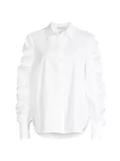 Рубашка Juliana со сборками на рукавах Harshman, белый