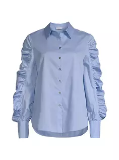 Рубашка Juliana со сборками на рукавах Harshman, синий