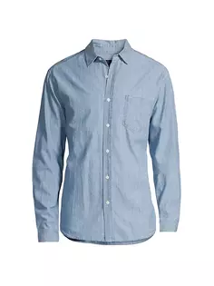 Спортивная рубашка обычного кроя Colton Chambray Rails, цвет medium vintage