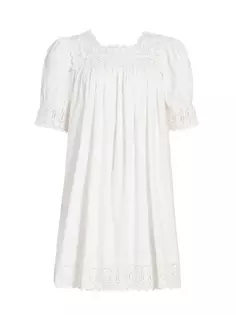 Мини-платье Sterling с объемными рукавами D Ô E N, цвет salt