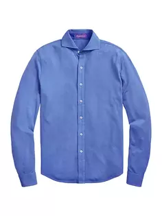 Спортивная рубашка Keaton Piqué Ralph Lauren Purple Label, синий