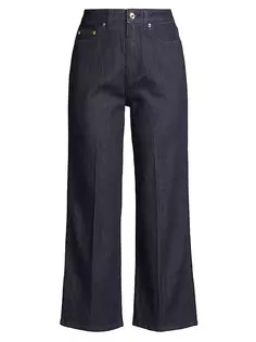 Укороченные расклешенные джинсы Michael Michael Kors, цвет indigo rinse