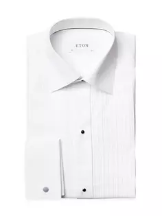 Классическая рубашка современного кроя со складками на лямках Eton, белый