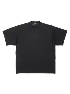 Перфорированная футболка оверсайз Balenciaga, черный