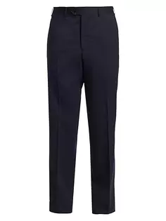 Шерстяные брюки Giorgio Armani, цвет solid dark