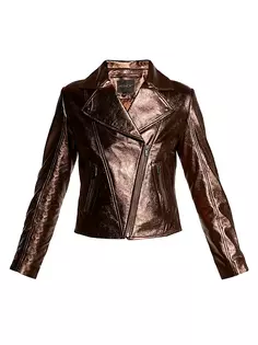 Куртка Elodie из переработанной кожи As By Df, цвет bronze