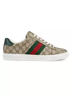 низкие кеды Ace GG Canvas Gucci, бежевый