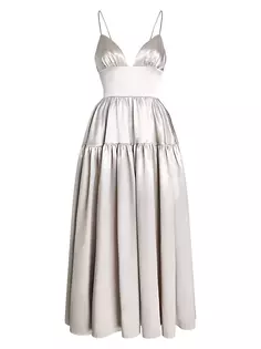 Многоярусное платье Adrienne Sau Lee, цвет silver