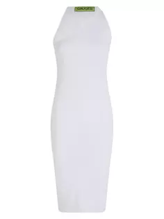 Платье миди в рубчик Altea Gauge81, белый