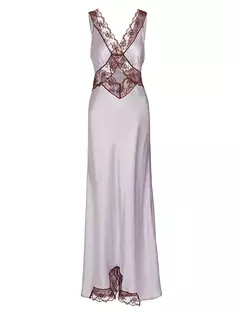Шелковое атласное платье Reflexión Aries Sir., цвет lilac