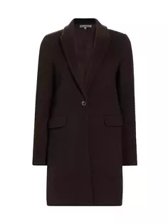 Пальто Whitmore из смесовой шерсти на одной пуговице Reformation, цвет mocha