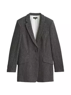 Итальянский шерстяной пиджак Charles Rag &amp; Bone, цвет grey stripe