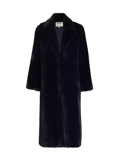 Пальто Lizbeth из искусственного меха L&apos;Agence, цвет midnight L'agence