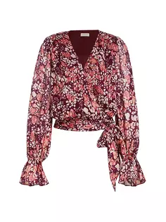 Блузка с цветочным принтом Melody Ramy Brook, цвет cabernet combo abstract spot