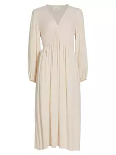 Платье миди Eloise с V-образным вырезом Xirena, цвет yarrow