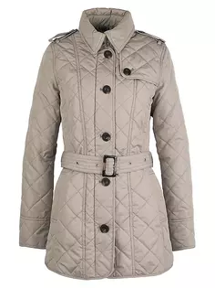 Стеганая куртка Tummel с поясом Barbour, цвет light trench classic