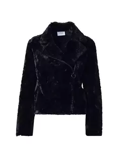 Куртка из искусственного меха Akris Punto, черный
