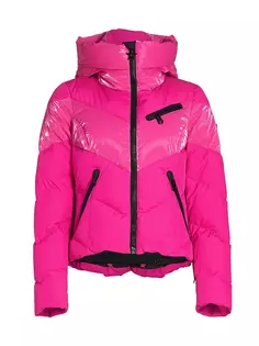 Лыжная куртка-пуховик с капюшоном Moraine Goldbergh, цвет passion pink