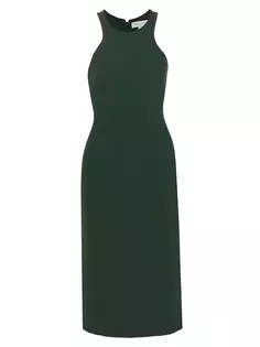 Платье-футляр миди со швами-борцовкой Michael Kors Collection, цвет forest