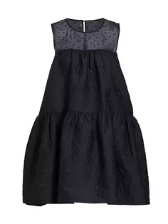 Клоке основного силуэта и мини-платье в швейцарский горошек Kate Spade New York, черный