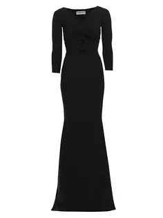 Платье Ilenia в форме русалки Chiara Boni La Petite Robe, цвет nero