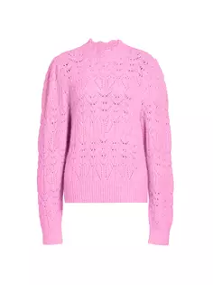 Свитер Galini из смеси альпака-пуэнтелле Isabel Marant Étoile, цвет fluo pink