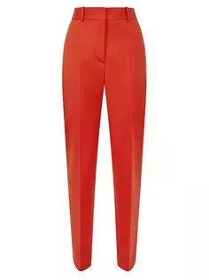 Брюки Celia из смесовой шерсти Reiss, цвет orange