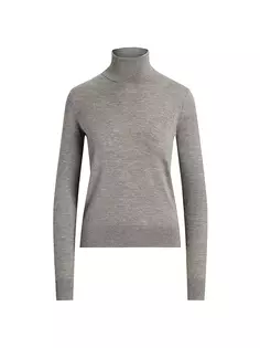 Кашемировый свитер с высоким воротником Ralph Lauren Collection, серый