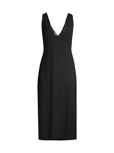 Платье-комбинация миди Feathers Essentials Natori, черный