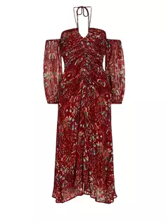 Palermo Платье миди с открытыми плечами Toribia Maria Cher, красный